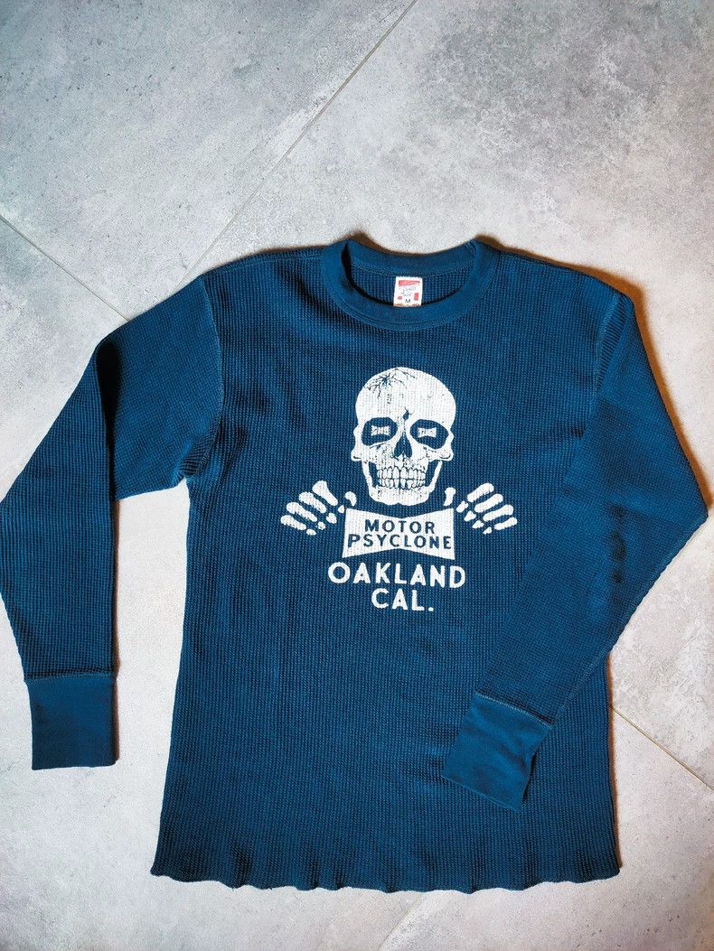 Freewheelers Freewheelers Skull Waffle Knit Top M - dmc Size US M / EU 48-50 / 2 - 9 Thumbnail
