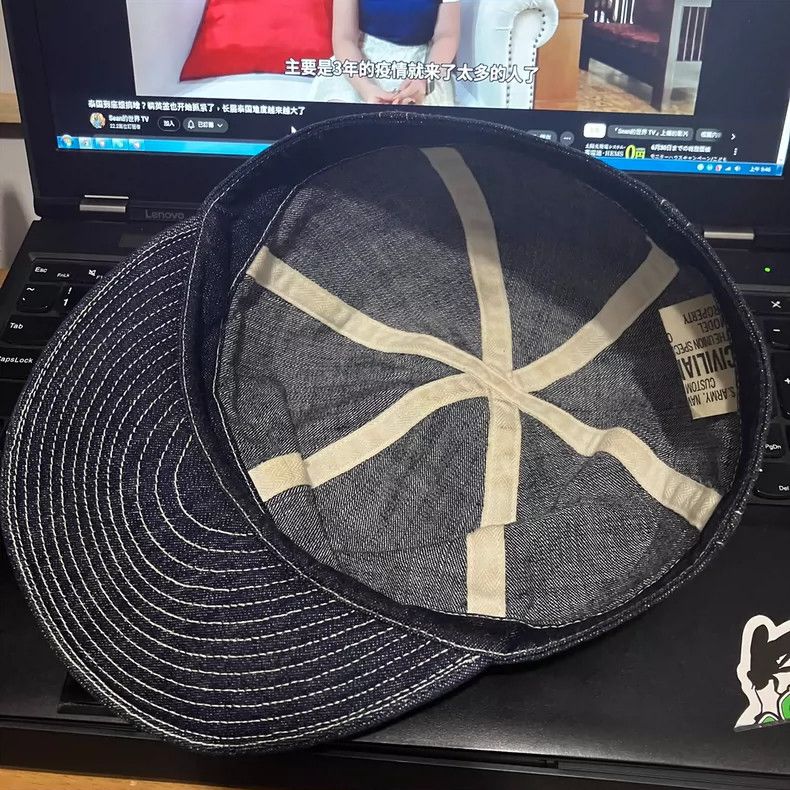 Freewheelers Freewheelers Denim Mechanic Cap A3 - dmc Size ONE SIZE - 2 Thumbnail