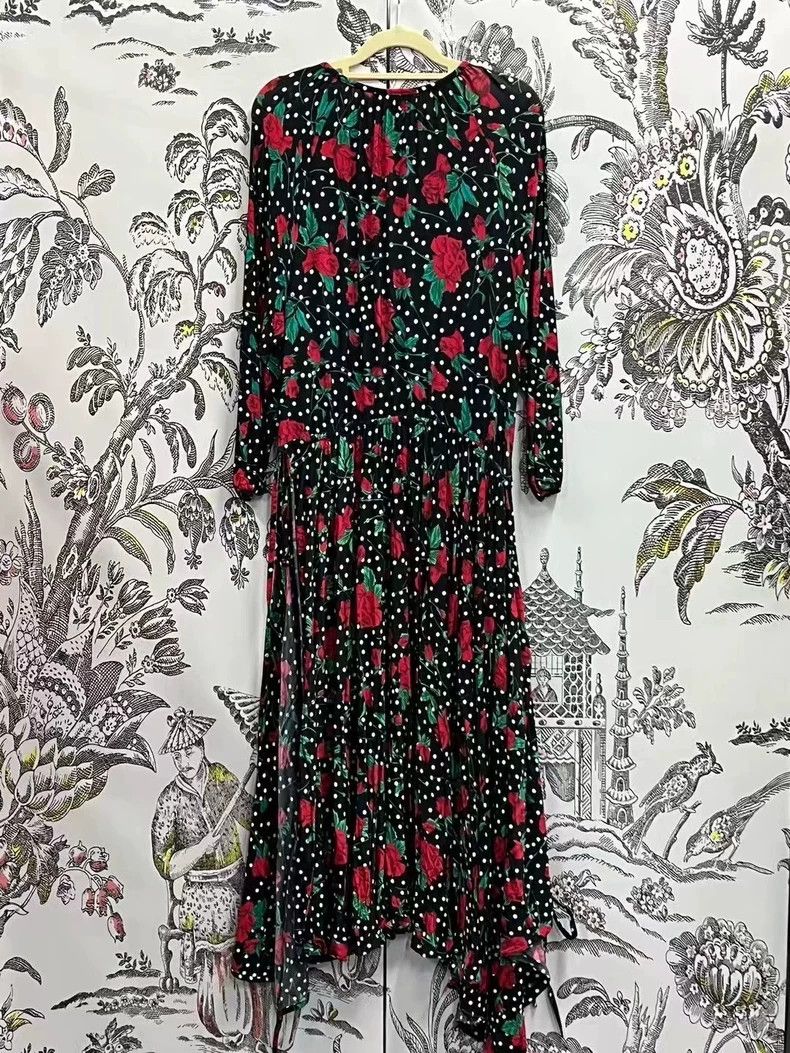 Vetements VETEMENTS Floral Polka Dot Dress - dmc Size US 26 / EU 42 - 2 Thumbnail
