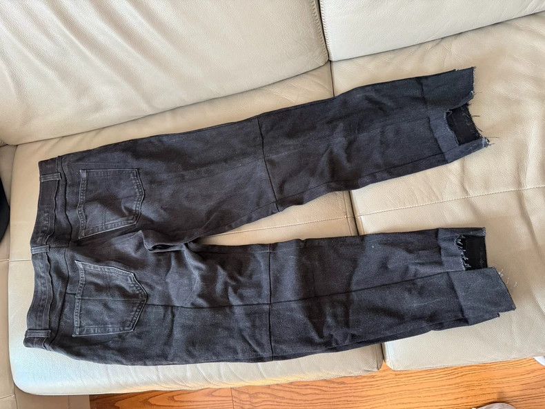 Vetements Vetements Washed Black Patchwork Jeans - dmc Size US 32 / EU 48 - 2 Thumbnail
