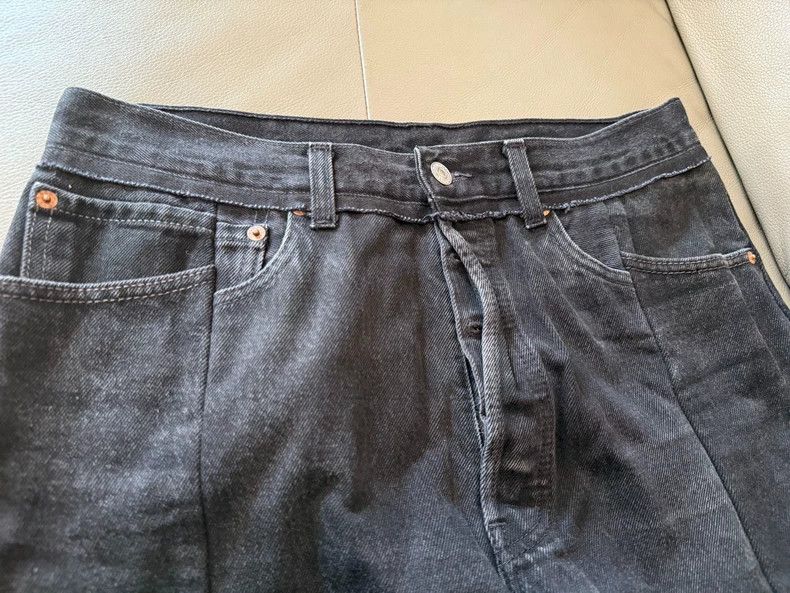 Vetements Vetements Washed Black Patchwork Jeans - dmc Size US 32 / EU 48 - 6 Thumbnail
