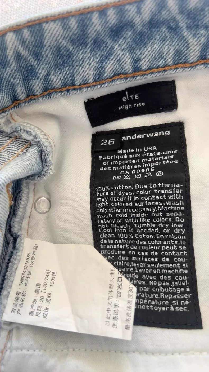 Alexander Wang Alexander Wang High-Waist Denim Shorts - dmc Size US 26 / EU 42 - 5 Thumbnail