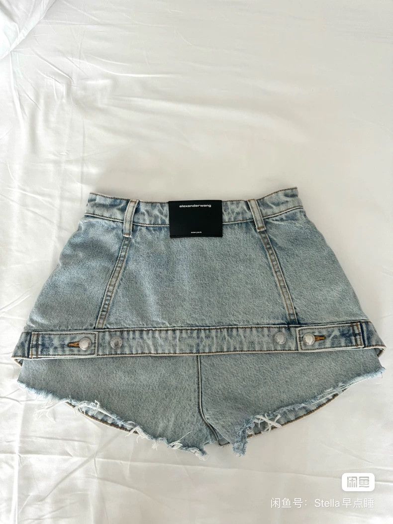 Alexander Wang Alexander Wang Distressed Denim Skort Shorts - dmc Size US 26 / EU 42 - 4 Thumbnail