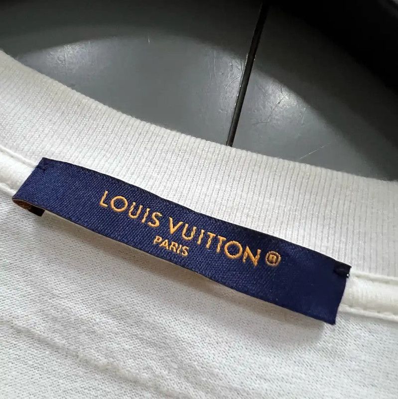 Louis Vuitton Louis Vuitton Summer White Cotton Short Sleeve T-Shirt 0089 Size US M / EU 48-50 / 2 - 2 Thumbnail