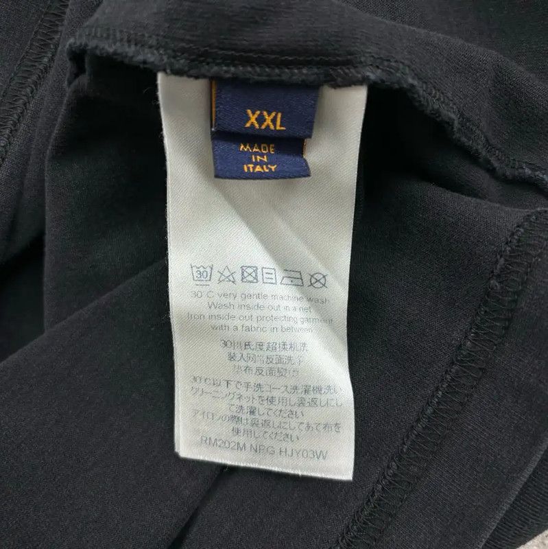 Louis Vuitton Louis Vuitton Black Cotton Logo T-Shirt for Men 0089 Size US XXL / EU 58 / 5 - 5 Thumbnail