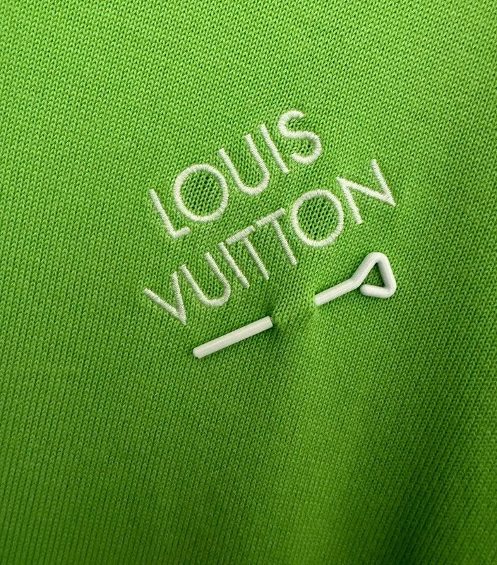 Louis Vuitton Louis Vuitton Green Wool Embroidered Logo Sweater 0089 Size US M / EU 48-50 / 2 - 3 Thumbnail