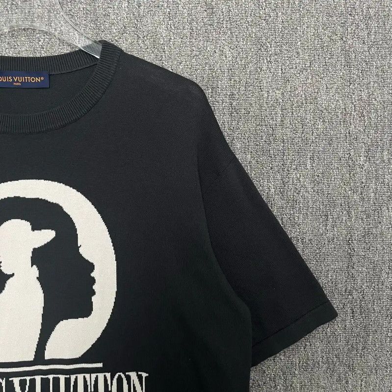 Louis Vuitton Louis Vuitton Black Cotton Men's T-shirt 0089 Size US L / EU 52-54 / 3 - 3 Thumbnail