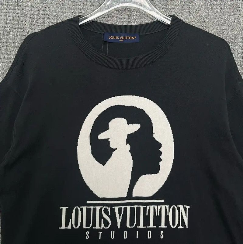 Louis Vuitton Louis Vuitton Black Cotton Men's T-shirt 0089 Size US L / EU 52-54 / 3 - 4 Thumbnail