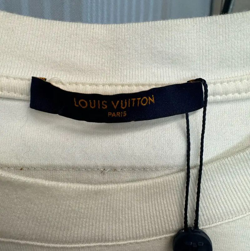 Louis Vuitton Louis Vuitton Men's XL White Graphic T-Shirt 0089 Size US XL / EU 56 / 4 - 3 Thumbnail