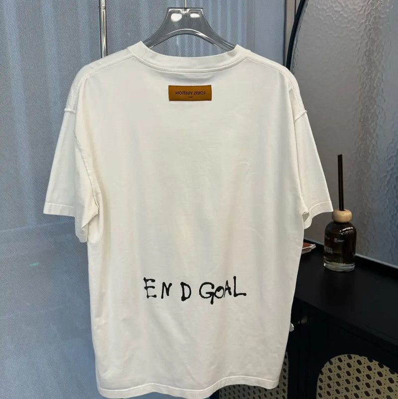 Louis Vuitton Louis Vuitton Men's XL White Graphic T-Shirt 0089 Size US XL / EU 56 / 4 - 2 Thumbnail