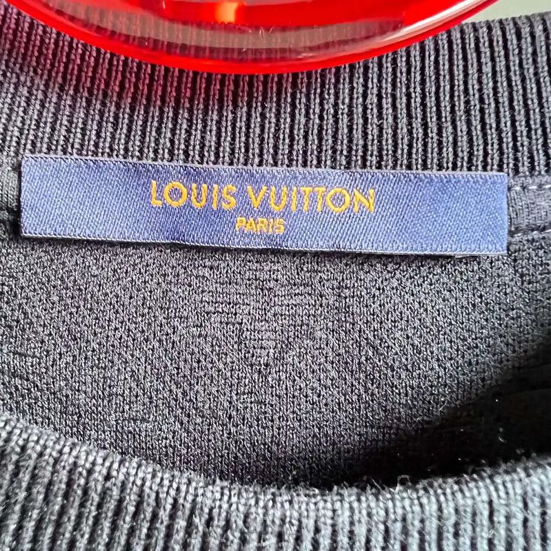 Louis Vuitton Louis Vuitton Men's Navy Cotton T-shirt 0089 Size US M / EU 48-50 / 2 - 3 Thumbnail