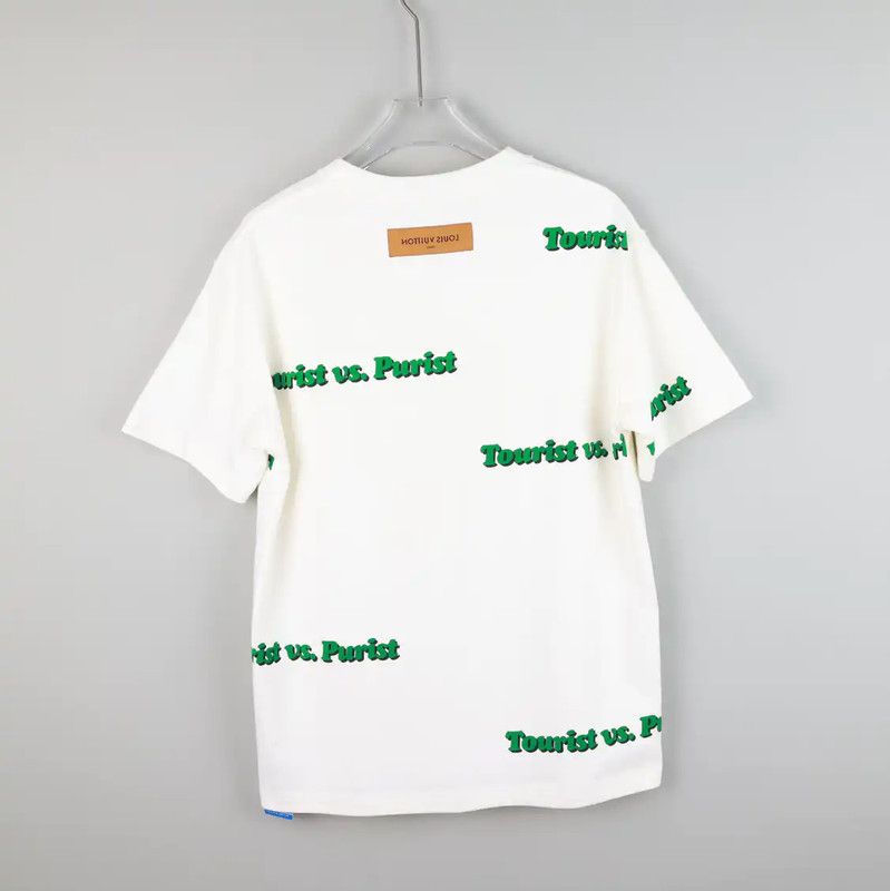 Louis Vuitton Louis Vuitton White Cotton XXL T-Shirt for Men 0089 Size US XXL / EU 58 / 5 - 2 Thumbnail