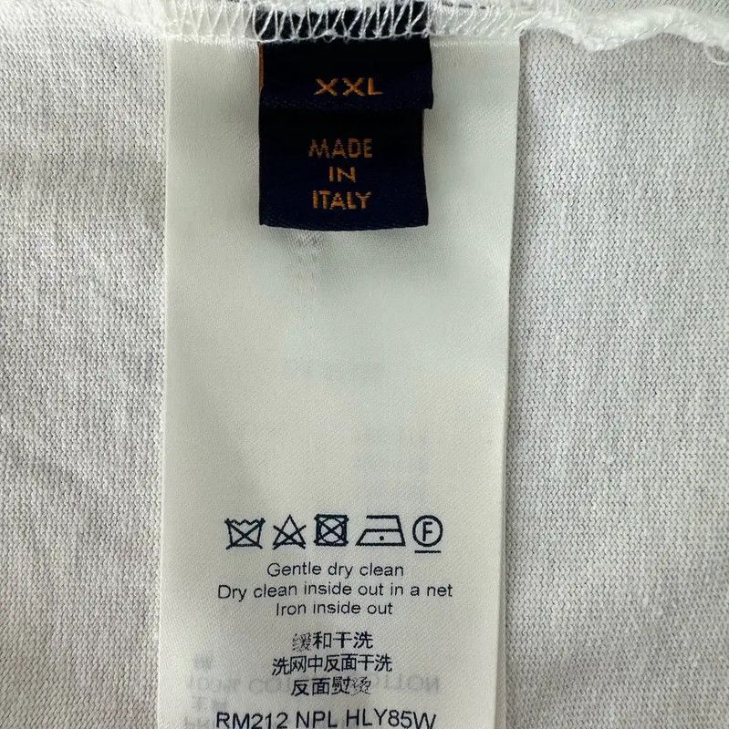 Louis Vuitton Louis Vuitton White Cotton XXL T-Shirt for Men 0089 Size US XXL / EU 58 / 5 - 3 Thumbnail