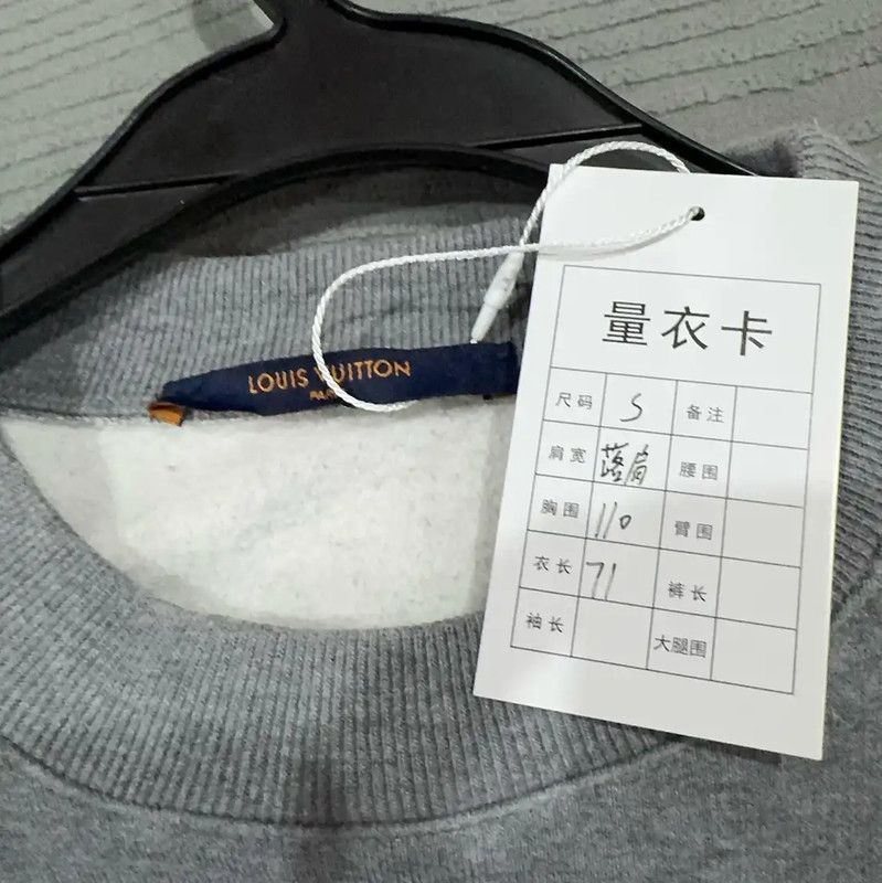 Louis Vuitton Louis Vuitton Gray Cotton Men's Sweatshirt 0089 Size US S / EU 44-46 / 1 - 3 Thumbnail
