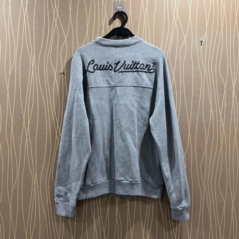 Louis Vuitton Louis Vuitton Gray Cotton Men's Sweatshirt 0089 Size US S / EU 44-46 / 1 - 2 Thumbnail