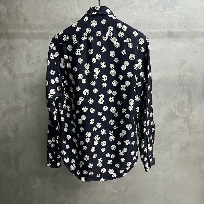 Louis Vuitton Louis Vuitton Blue Men's Silk Shirt 0089 Size US XS / EU 42 / 0 - 2 Thumbnail