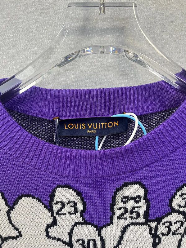 Louis Vuitton Louis Vuitton Purple Wool Knit Sweater 0089 Size US XS / EU 42 / 0 - 4 Thumbnail