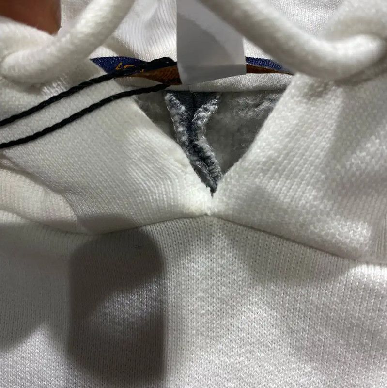 Louis Vuitton Louis Vuitton Men's Cotton Hoodie in White 0089 Size US M / EU 48-50 / 2 - 6 Thumbnail