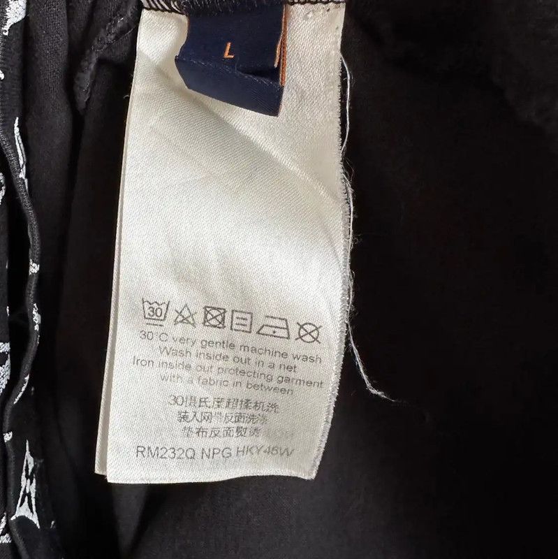 Louis Vuitton Louis Vuitton Black Cotton Men's T-shirt 0089 Size US L / EU 52-54 / 3 - 6 Thumbnail
