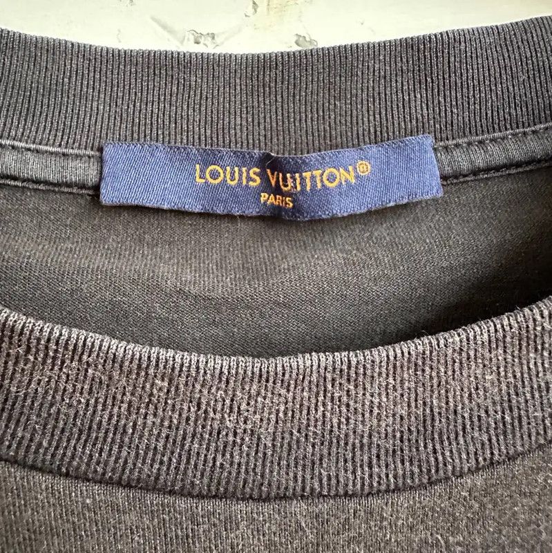Louis Vuitton Louis Vuitton Black Cotton Men's T-shirt 0089 Size US L / EU 52-54 / 3 - 4 Thumbnail