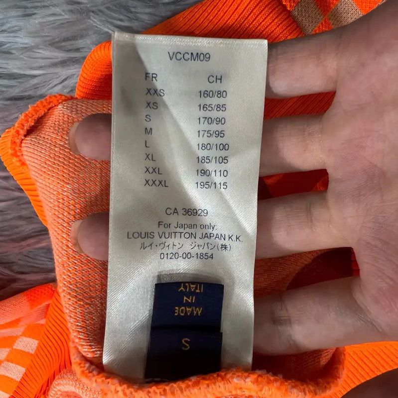 Louis Vuitton Louis Vuitton Men's Orange Cotton Sweatshirt 0089 Size US S / EU 44-46 / 1 - 4 Thumbnail