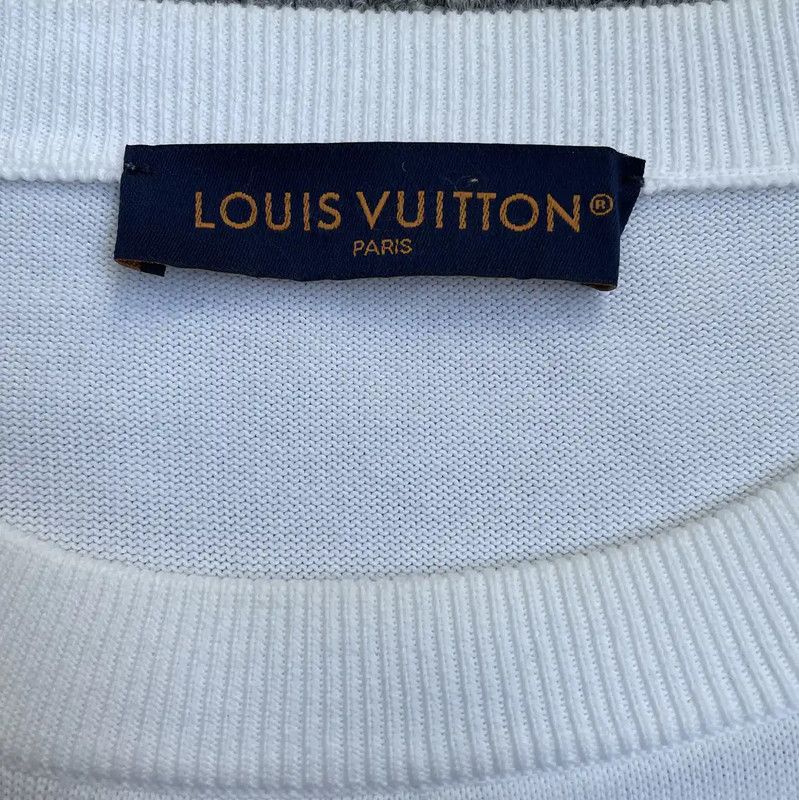 Louis Vuitton Louis Vuitton Summer White Cotton Knit T-shirt 0089 Size US L / EU 52-54 / 3 - 4 Thumbnail