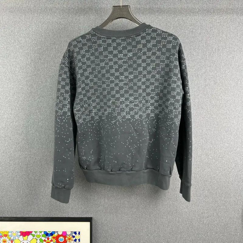 Louis Vuitton Louis Vuitton Gray Men's Sweatshirt L Size 0089 Size US L / EU 52-54 / 3 - 2 Thumbnail
