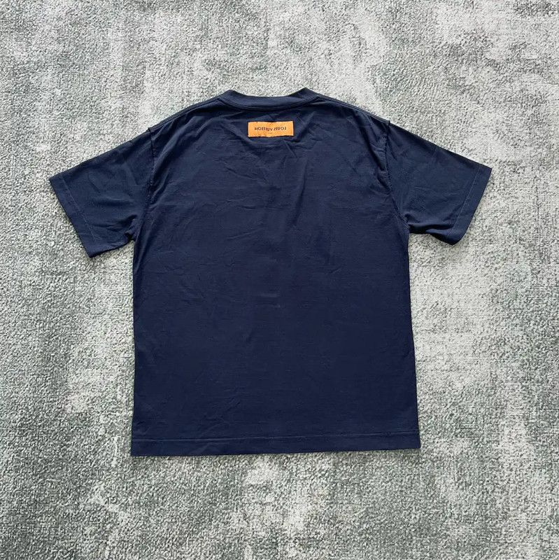 Louis Vuitton Louis Vuitton Summer Dark Blue Logo T-Shirt 0089 Size US M / EU 48-50 / 2 - 4 Thumbnail