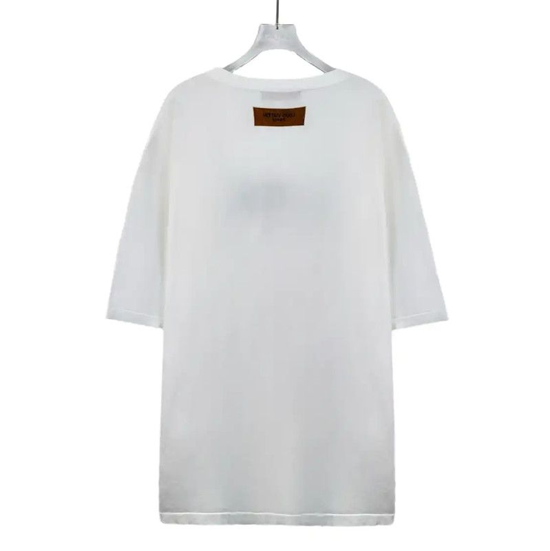 Louis Vuitton Louis Vuitton White Cotton XXL T-Shirt 0089 Size US XXL / EU 58 / 5 - 2 Thumbnail
