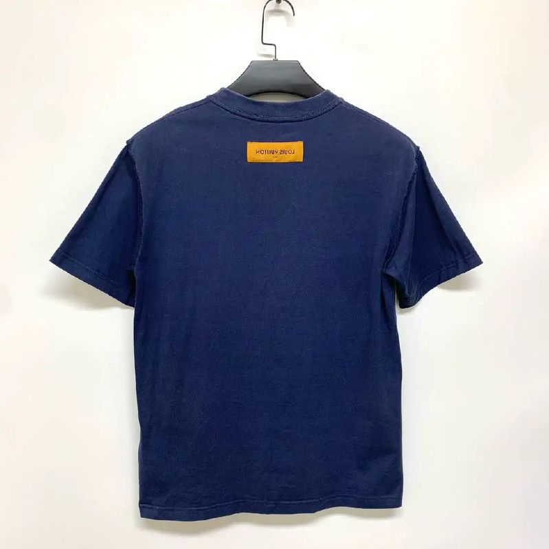 Louis Vuitton Louis Vuitton Men's Cotton T-Shirt in Blue 0089 Size US S / EU 44-46 / 1 - 2 Thumbnail