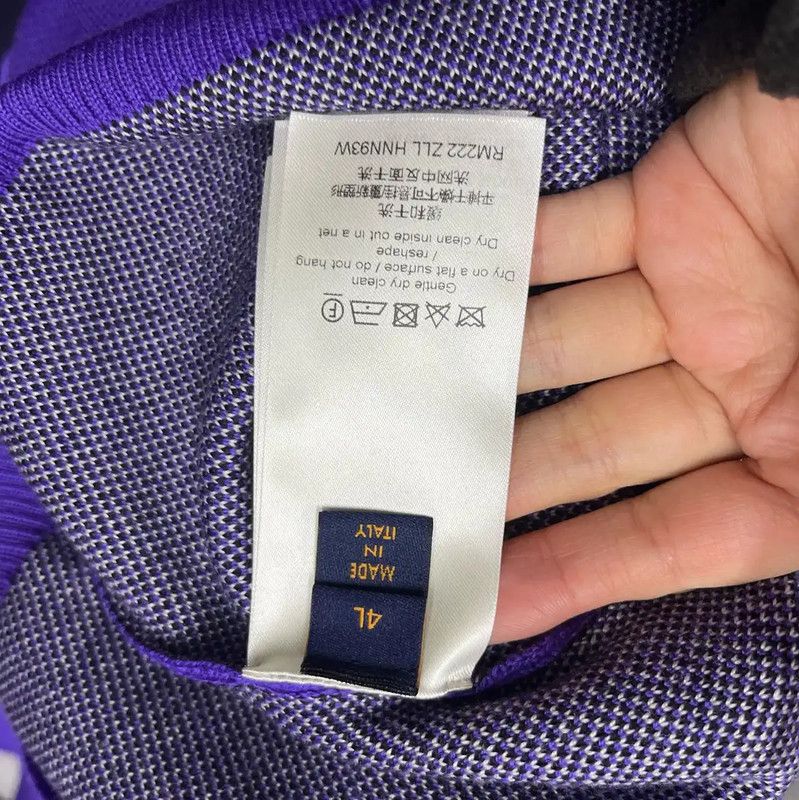 Louis Vuitton Louis Vuitton Purple Men's Knit Sweater 0089 Size US M / EU 48-50 / 2 - 5 Thumbnail
