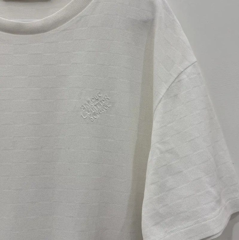 Louis Vuitton Louis Vuitton White Summer Cotton T-Shirt 0089 Size US L / EU 52-54 / 3 - 3 Thumbnail
