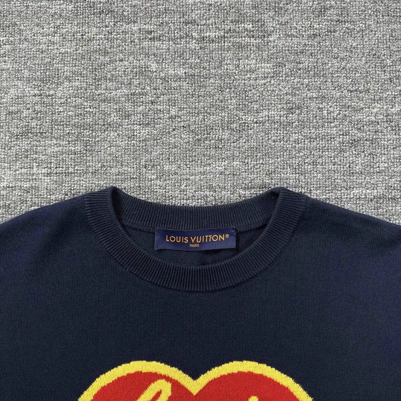 Louis Vuitton Louis Vuitton Men's Navy Cotton T-Shirt 0089 Size US M / EU 48-50 / 2 - 3 Thumbnail