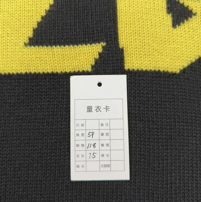 Louis Vuitton Louis Vuitton Black Knit Sweater with Yellow Accents 0089 Size US M / EU 48-50 / 2 - 8 Thumbnail