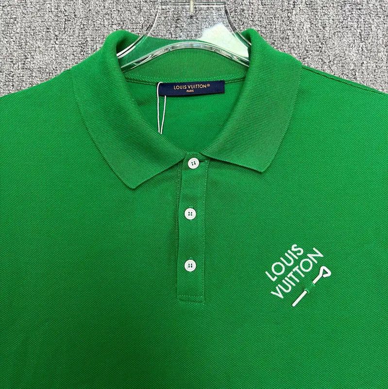 Louis Vuitton Louis Vuitton Green Cotton Men's Polo T-Shirt 0089 Size US M / EU 48-50 / 2 - 3 Thumbnail