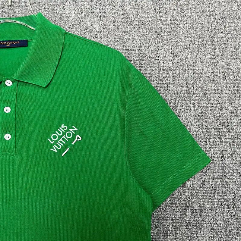 Louis Vuitton Louis Vuitton Green Cotton Men's Polo T-Shirt 0089 Size US M / EU 48-50 / 2 - 4 Thumbnail