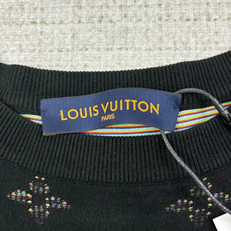 Louis Vuitton Louis Vuitton Black Wool Knit Sweater for Men 0089 Size US L / EU 52-54 / 3 - 4 Thumbnail
