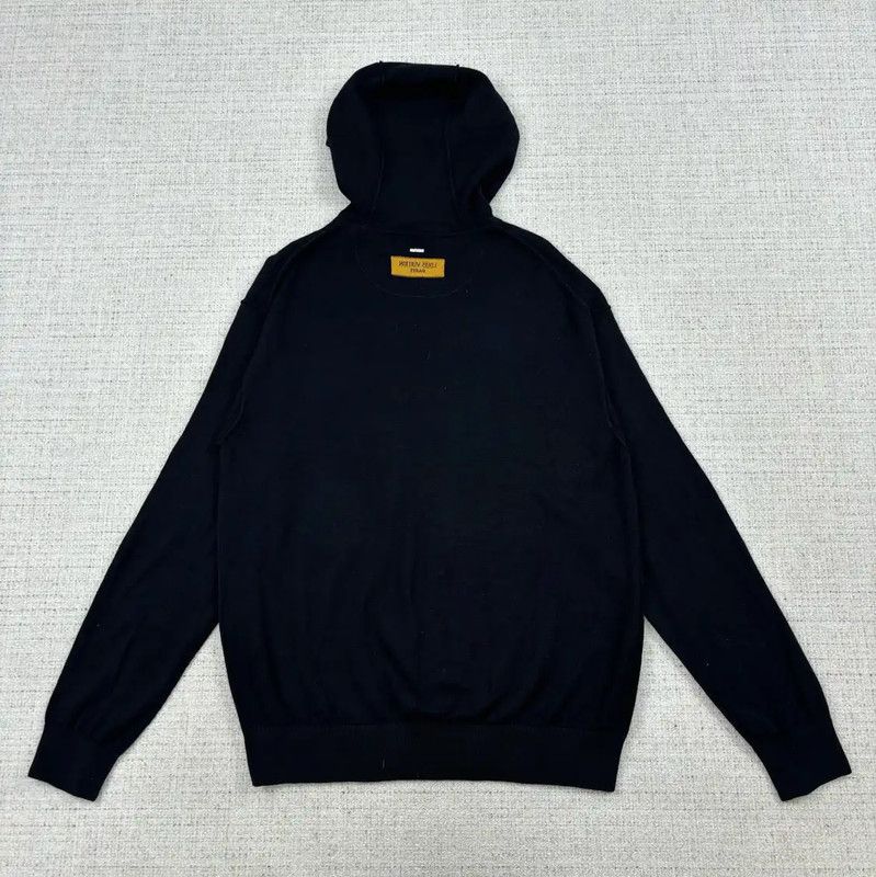 Louis Vuitton Louis Vuitton Black Cotton Hooded Knit Sweater 0089 Size US L / EU 52-54 / 3 - 2 Thumbnail