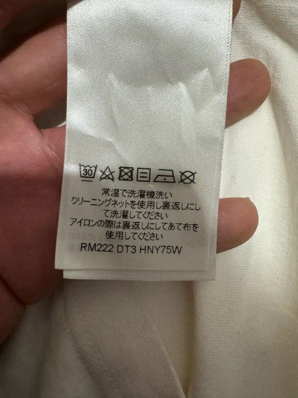 Louis Vuitton Logo Embroidered White T-Shirt 0089