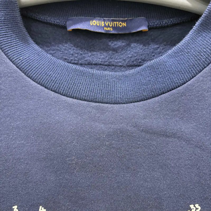 Louis Vuitton Louis Vuitton Navy Cotton Men's Sweatshirt 0089 Size US S / EU 44-46 / 1 - 4 Thumbnail