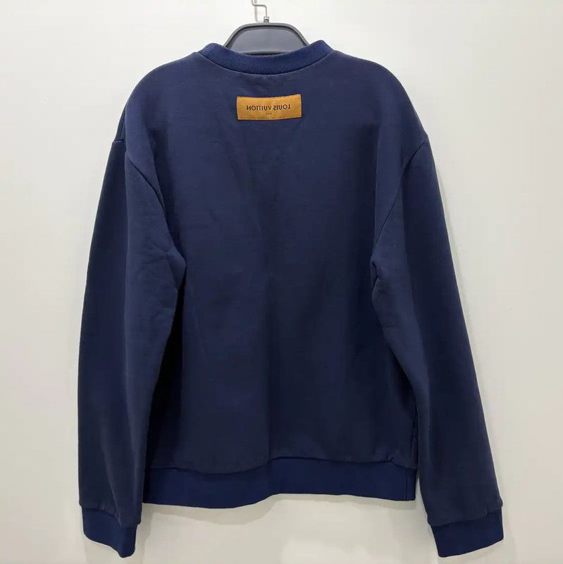Louis Vuitton Louis Vuitton Navy Cotton Men's Sweatshirt 0089 Size US S / EU 44-46 / 1 - 2 Thumbnail