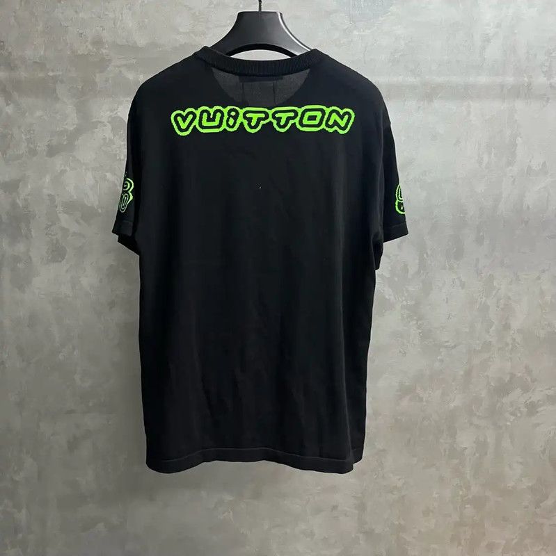 Louis Vuitton Louis Vuitton Black Cotton Men's T-Shirt 0089 Size US M / EU 48-50 / 2 - 2 Thumbnail