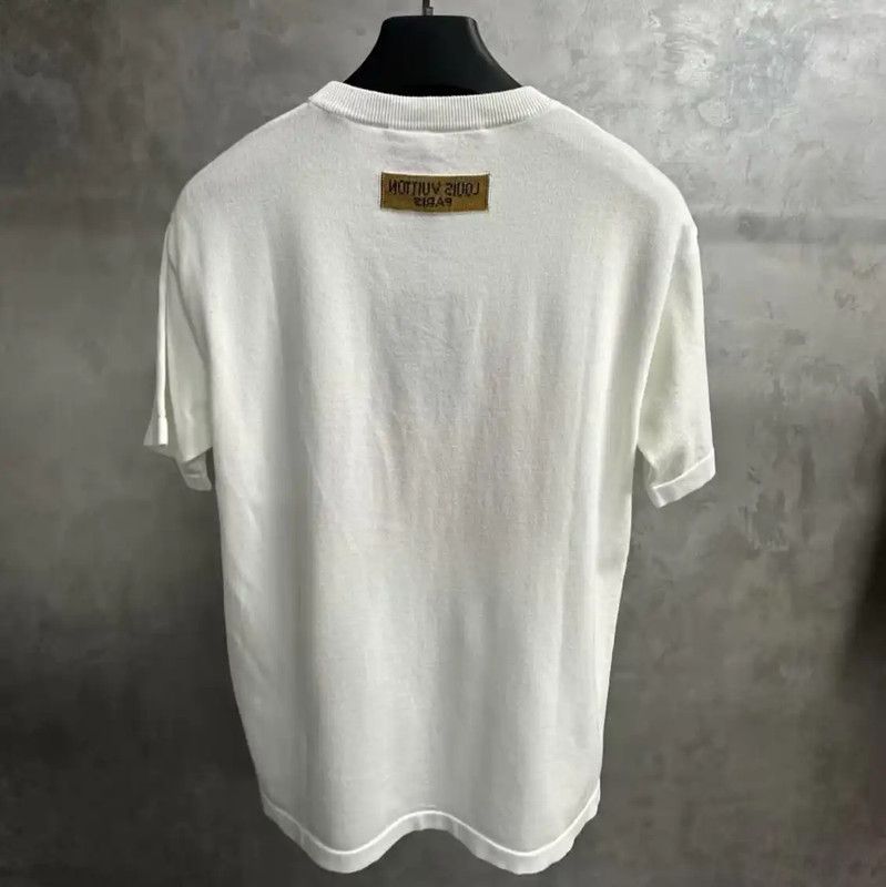 Louis Vuitton Louis Vuitton Men's White Cotton T-shirt 0089 Size US S / EU 44-46 / 1 - 2 Thumbnail