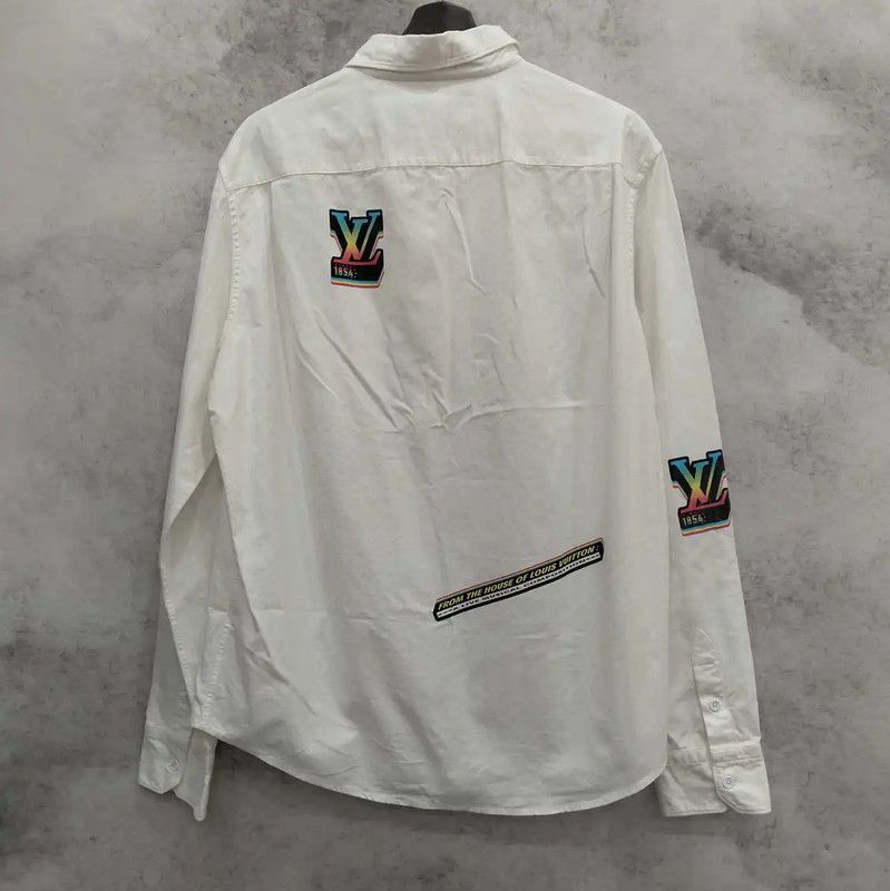 Louis Vuitton Louis Vuitton Men's Long Sleeve White Shirt 0089 Size US L / EU 52-54 / 3 - 2 Thumbnail