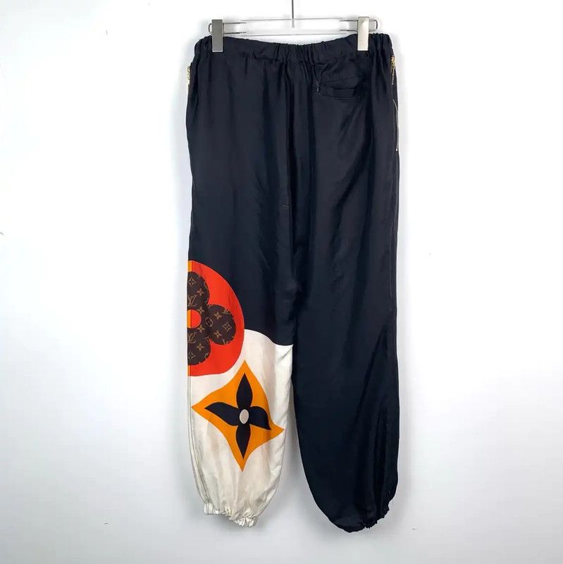 Louis Vuitton Louis Vuitton Men's Black Silk Casual Pants 0089 Size US 36 / EU 52 - 2 Thumbnail