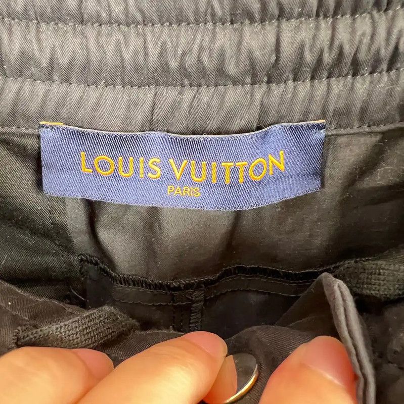 Louis Vuitton Louis Vuitton Men's Black Nylon Casual Pants 0089 Size US 28 / EU 44 - 3 Thumbnail
