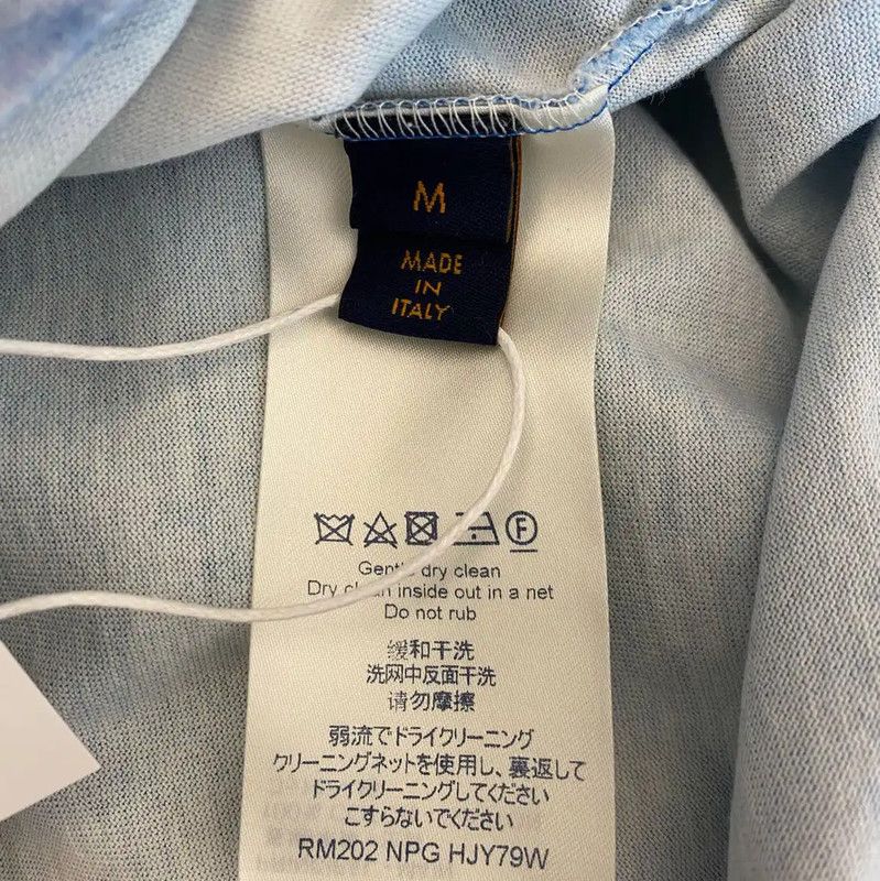 Louis Vuitton Louis Vuitton Blue Cotton Men’s T-Shirt 0089 Size US M / EU 48-50 / 2 - 5 Thumbnail