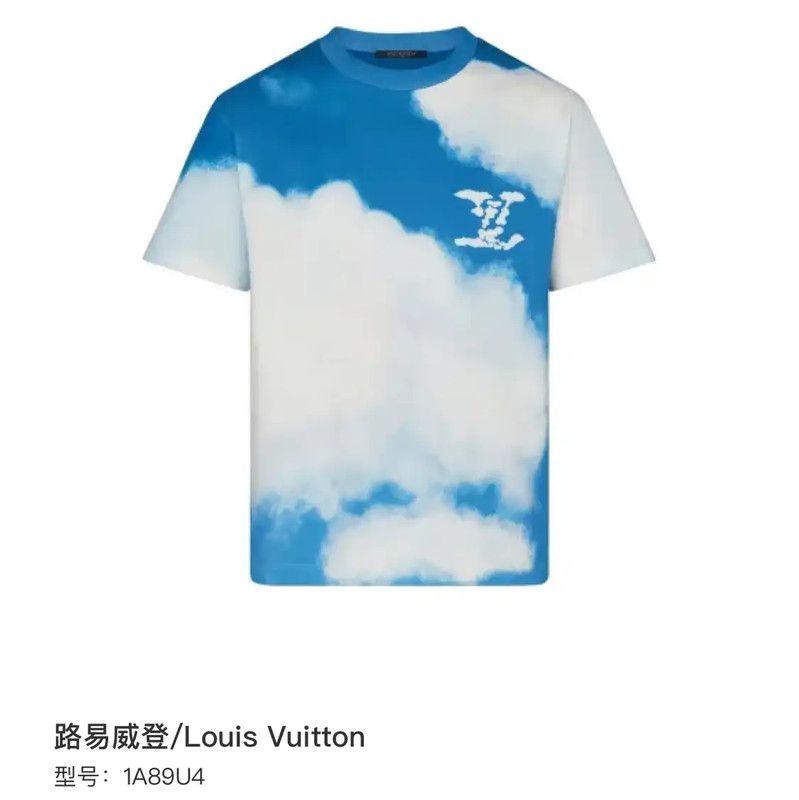 Louis Vuitton Louis Vuitton Blue Cotton Men’s T-Shirt 0089 Size US M / EU 48-50 / 2 - 7 Thumbnail