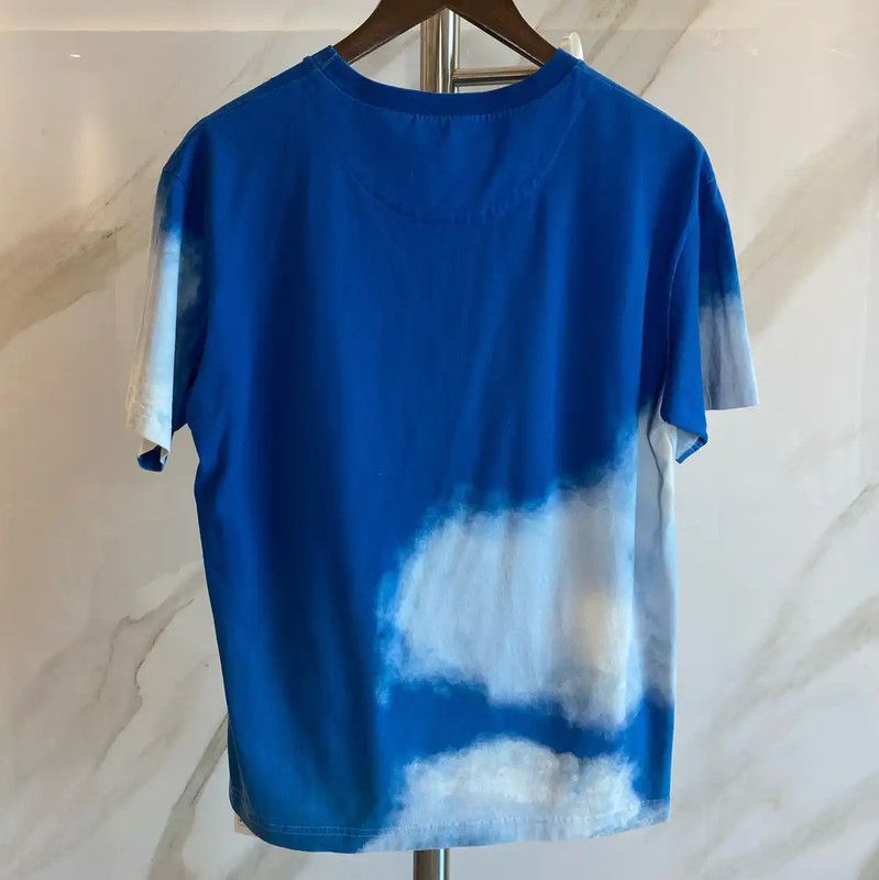 Louis Vuitton Louis Vuitton Blue Cotton Men’s T-Shirt 0089 Size US M / EU 48-50 / 2 - 2 Thumbnail