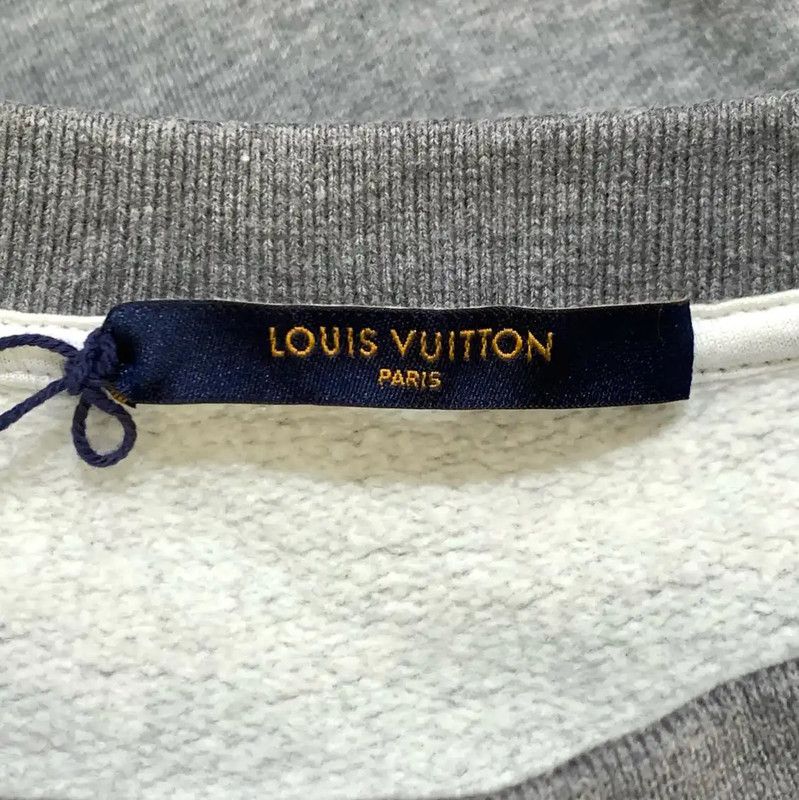 Louis Vuitton Louis Vuitton Gray Cotton Men's Sweatshirt 0089 Size US XS / EU 42 / 0 - 4 Thumbnail